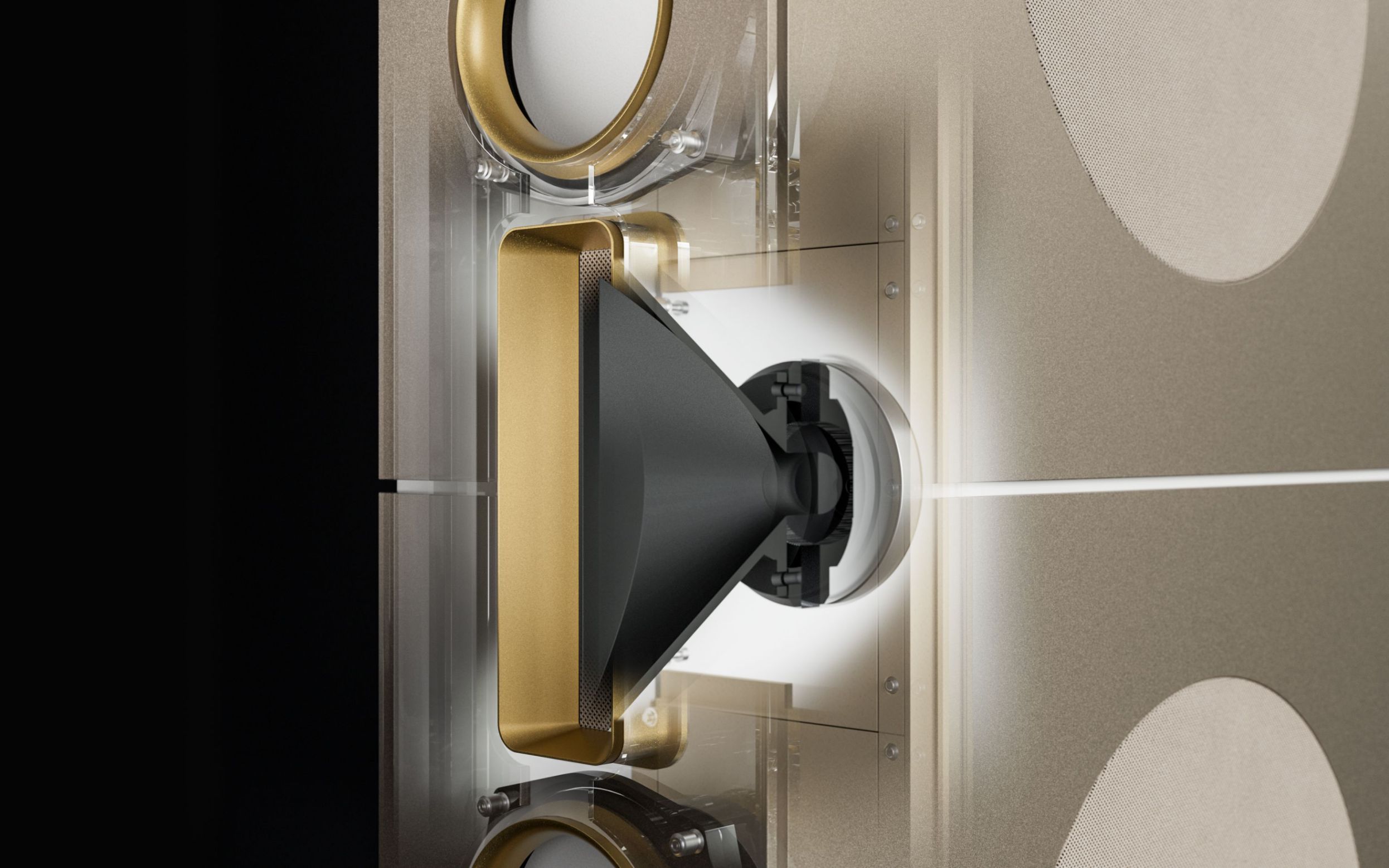 Technische Detailansicht des Zylinderwellenstrahlers der Backes & Müller BM Line 35